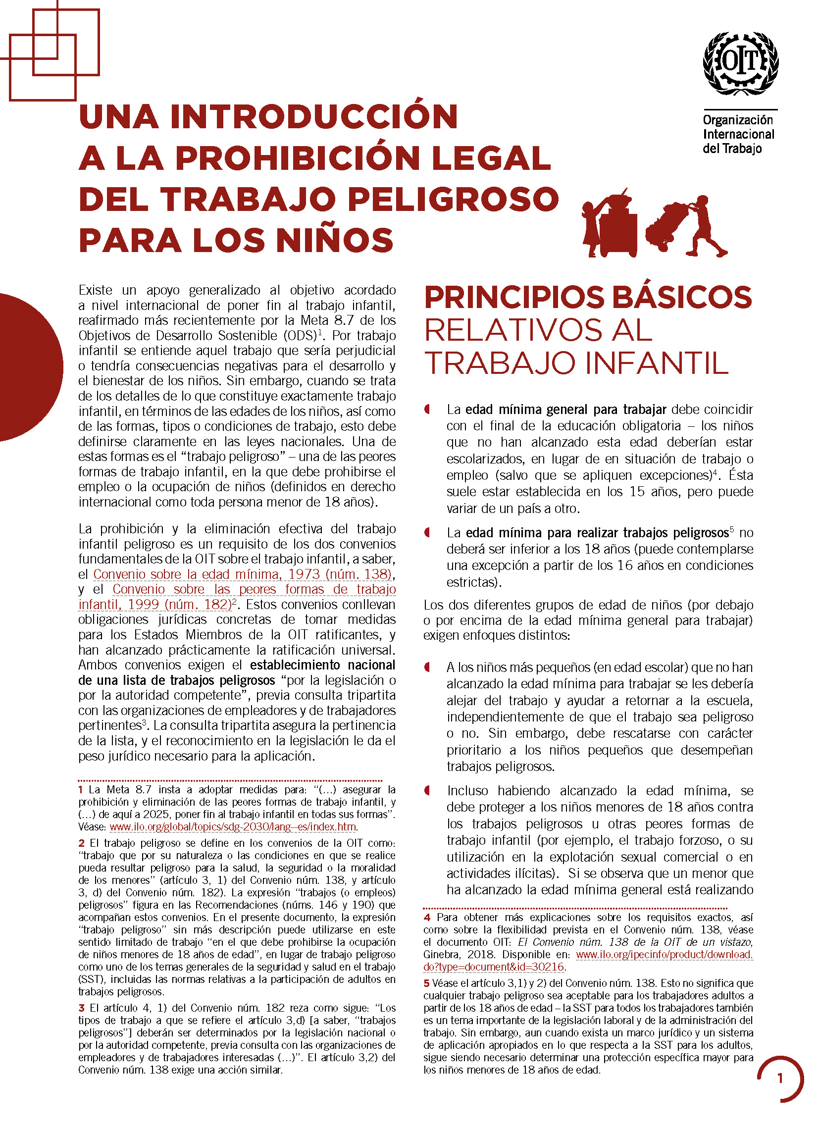 El Convenio núm. 182 de la OIT de un vistazo: Una introducción a la ...