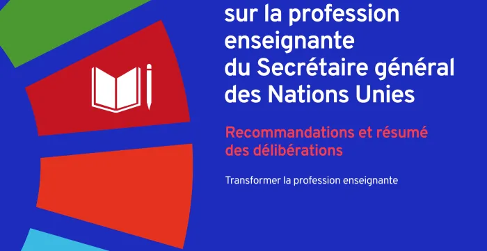 High Level Panel on Teaching Profession report - FR Cover