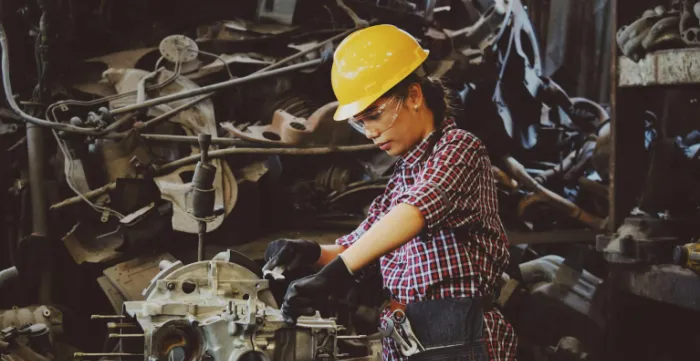 Woman working in manufacturing_2024