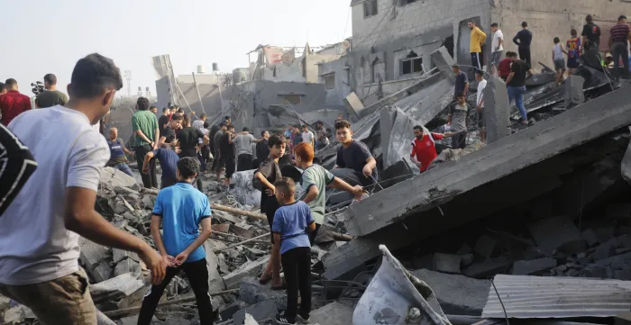 05 Nov 2023 AlMaghazi Destruction AshrafAmra Occupied Palestinian Territory