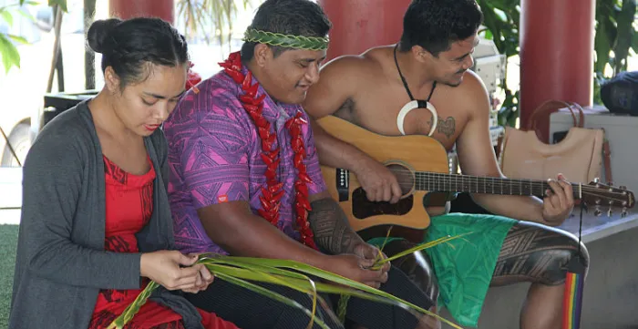 Villagers in Samoa