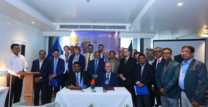 Signing ceremony of ILO EU Talent Partnership project 2