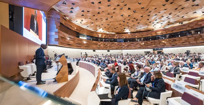 The ILO Director-General attends the opening ceremony of the 113th International Labour Conference in Geneva, 2 June 2025.