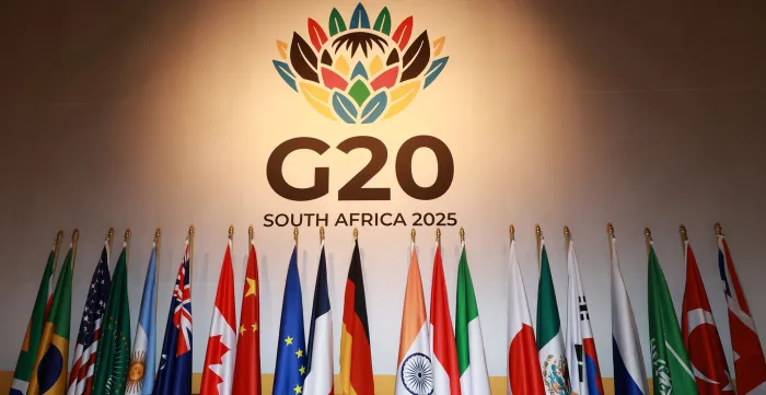 G20 flags, South Africa, 2025