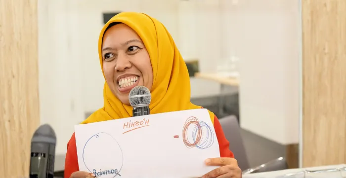 Ningsih in her first leadership training in March 2024.