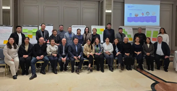 Group of people posing for a photo