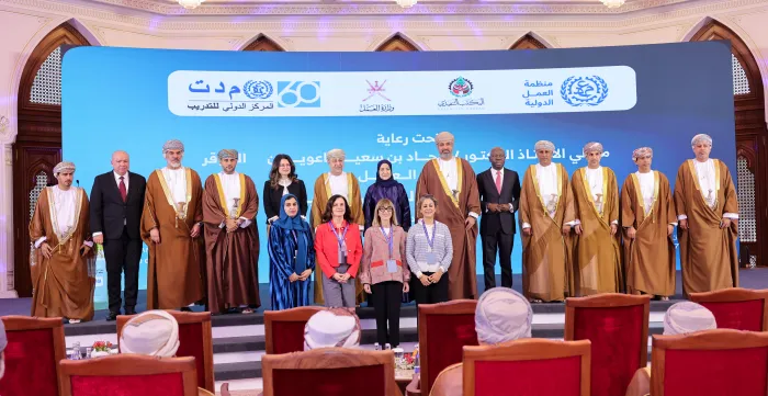 A group photo of ILO and MOL officials during the opening of International Labour Standards