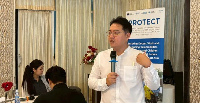 Employers of migrant workers in Kanchanaburi participated in capacity building session, supported by ILO PROTECT project, to organize trainings for their new workers on rights and entitlements under Thai labour laws.