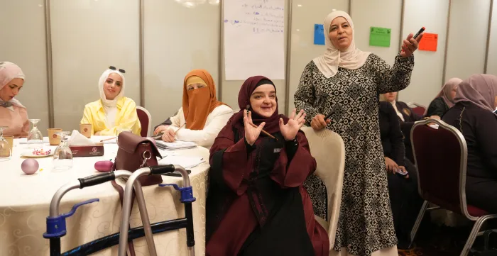 woman participants at ILO training session