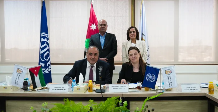 Signing ceremony of the agreement between the ILO and GFJTU. 20 June 2026-Amman – Jordan