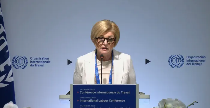 Elvira Calderone, Ministra del lavoro e delle politiche sociali, Italia, 114ª Conferenza internazionale del lavoro