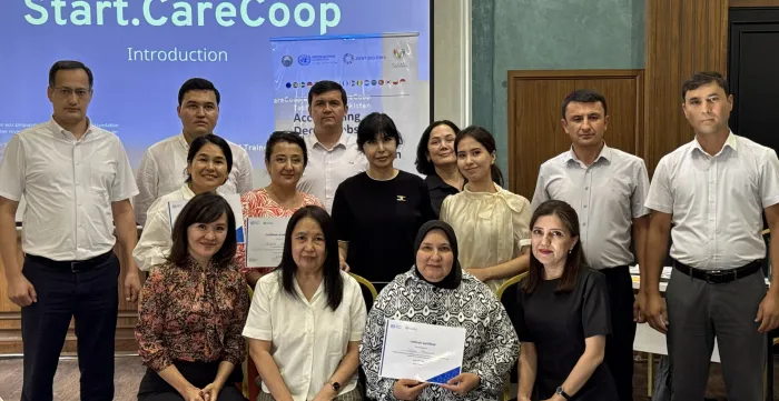 Group of people posing for a photo