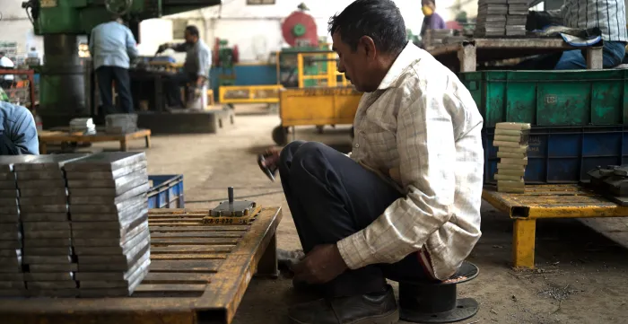 General shots of shopkeepers and street hawkers in different markets in Delhi, India.