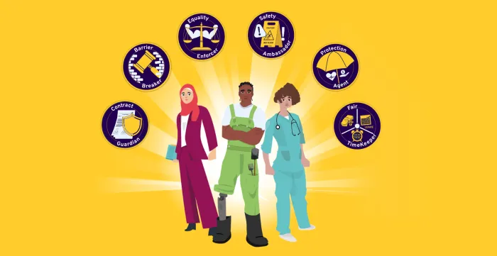 Rights at work campaign banner