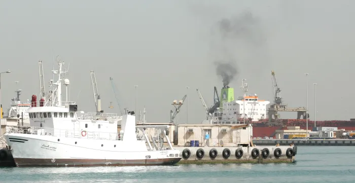 Ships in a port