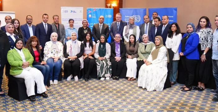 المشاركون في ملتقى الإعلام وعمل الأطفال بالإسكندرية.