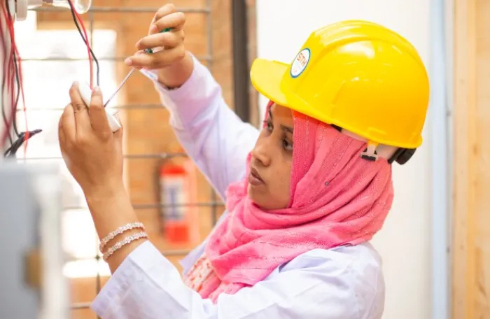 Khadija as trainee
