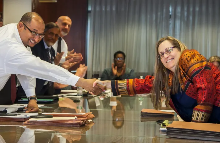 10 June 2016. Executive Director of District Council 37, American Federation of State, County and Municipal Employees (AFSCME), and vice chancellor for labour relations at the City University of New York (CUNY), reach a collective agreement covering more than 20,000 members working at CUNY and valid for 87 months