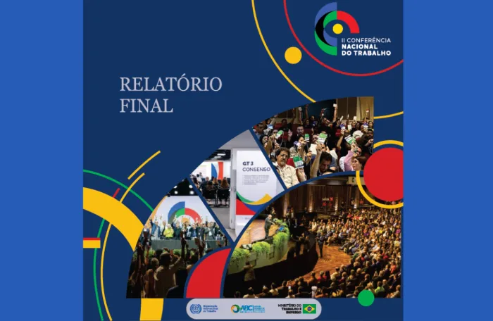 Capa do relatório final da II Conferência Nacional do Trabalho