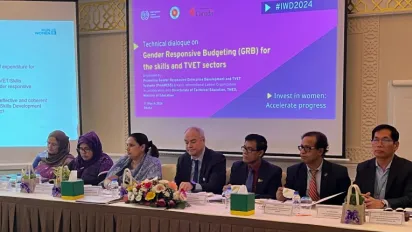 Participants at the dialogue on Gender Responsive Budgeting 