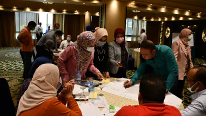 Partners in Egypt work together on the updated works' list