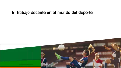 El trabajo decente en el mundo del deporte - Portada