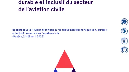 Pour un relèvement économique vert, durable et inclusif du secteur de l’aviation civile - Couverture