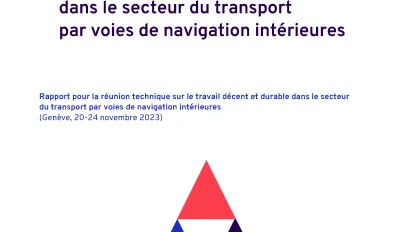 Travail décent et durable dans le secteur du transport par voies de navigation intérieures - Couverture