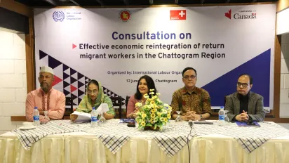Discussion on reintegration of return migrant workers