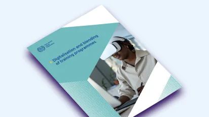 Teaser image for "digitalization and blending of training programmes" publication