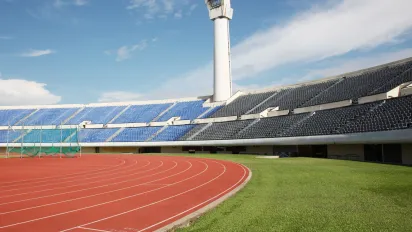 Empty stadium
