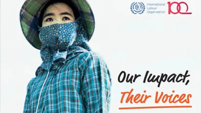 Young woman wearing PPE