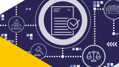 Illustration showing a process used to illustrate toolkit on osh legislation