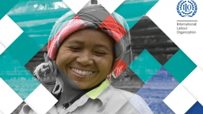 image of smiling woman used as cover of starter kit on OSH in supply chains