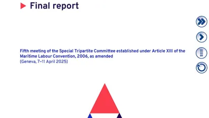 Cover page of the final report of the 5th STCMLC meeting