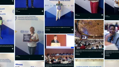 Social media wall screenshot 