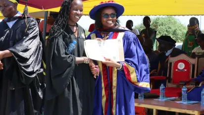 graduation ceremony in Kenya