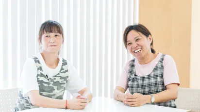 Workers from China at a garment factory in Okayama, Japan (June 2025)