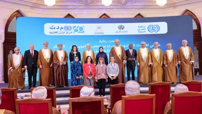 A group photo of ILO and MOL officials during the opening of International Labour Standards