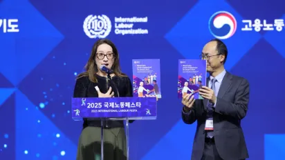 Launch of "Meaningful youth engagement for decent work" training package at the ILO–Gyeonggi Labour Festa in the Republic of Korea.