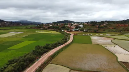 Réseau routier à Fandriana réhabilité suivant l'approche HIMO structuréee