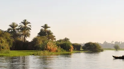 Fishing boat on the river Nile.