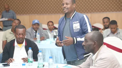 Participants actively participating in the discussion.