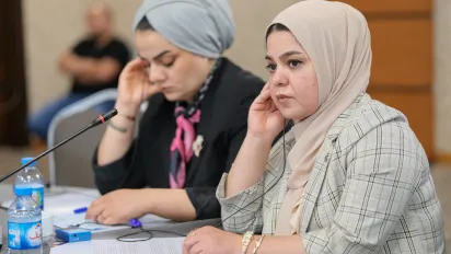Attendees take part in the launch of the EIIP Guidelines in Erbil, Kurdistan Region of Iraq.