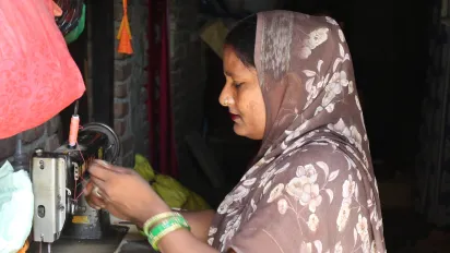 Through tailoring, Jayamala is earning an income of her own and building a more secure future for her family.