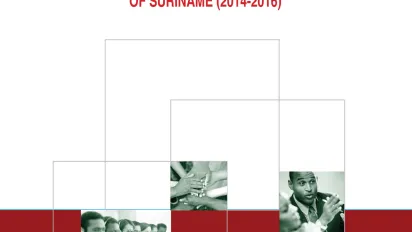 Cover for publication Decent Work Country Programme - Suriname 2014-16
