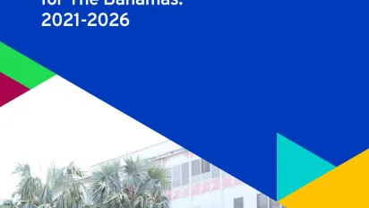 Cover for publication Decent Work Country Programme for The Bahamas: 2021-2026