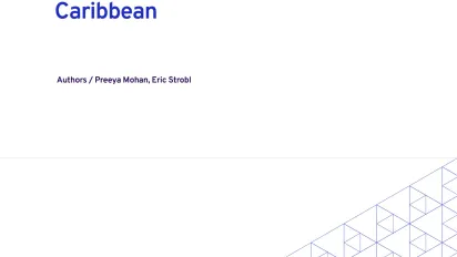 Cover for publication ILO Working Paper 26: Hurricanes and their implications for unemployment: Evidence from the Caribbean