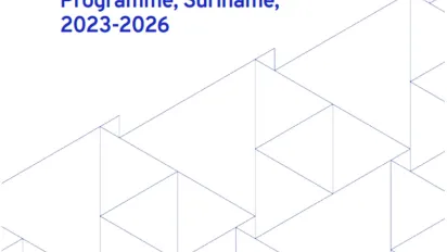 Cover for publication Decent Work Country Programme, Suriname, 2023-2026