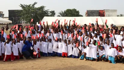 Group photo of people in Côte d'Ivoire